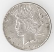 USA 1923, 1 Dollar - Silbermünze (Peace Dollar). Erhaltung: ss.