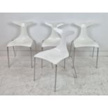 CIACCI KREATY DELFY CHAIRS, a set of four, by Gino Carollo, 80cm H approx. (4)