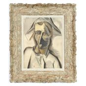 PABLO PICASSO. TETE D’ARLEQUIN. (d)