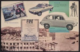 FIAT ADVERTISING POSTER.