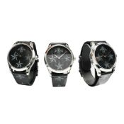 GUCCI G-TIMELESS BEE AND STAR MOTIF BLACK DIAL LEATHER STRAP WATCH. 38MM.