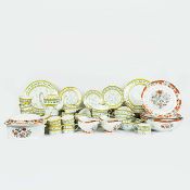 A LIMOGES PART DINNER AND TEA SERVICE.