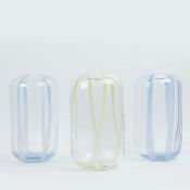 MURANO GLASS VASES (3).