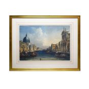 WILLIAM WYLD (LONDON 1806–1889 PARIS). Attributed to. VENICE, GRAND CANAL WITH CHIESA DI SAN SIMEONE