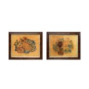 18TH CENTURY SCHOOL. FLOWERS (2).