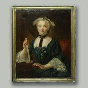 18TH CENTURY SCHOOL. PORTRAIT OF MARIE ANNE RAGUENEAU.