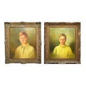 20TH CENTURY BRITISH SCHOOL. PORTRAITS OF ROBIN AND MICHAEL BOYD (2).