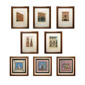 ARCHITECTURAL ENGRAVINGS (8).