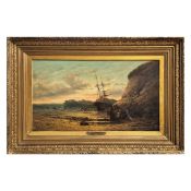 ALEXEI PETROVICH BOGOLIUBOV (RUSSIAN 1824-1896). BOATS AT LOW TIDE.