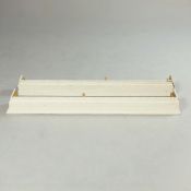 CURTAIN PELMETS, A PAIR.