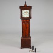 GEORGE IV MAHOGANY AND INLAID LONGCASE CLOCK.