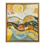 SHIRIN GOLESTANEH (20TH CENTURY). ABSTRACT LANDSCAPE.