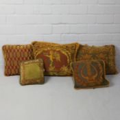 A COLLECTION OF FIVE MULBURRY CUSHIONS. (5).