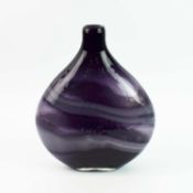 A MURANO STYLE GLASS BOTTLE VASE.