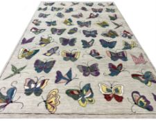 CONTEMPORARY BUTTERFLY DESIGN CARPET.