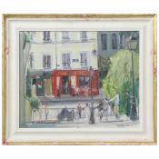 DAVID LLOYD SMITH (BRITISH B. 1944 ). RESTAURANT CHEZ MARIE, PARIS.