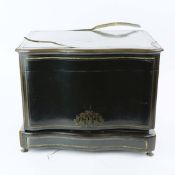 A NAPOLEON III EBONISED LIQUER CABINET.