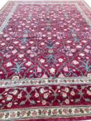 INDIAN MUGHAL DESIGN CARPET.