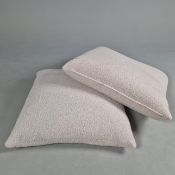 ZINC ZUMIREZ LINEN OVERSIZED CUSHIONS, A PAIR.