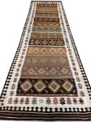 ANTIQUE PERSIAN QAZVIN KILIM.