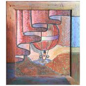 PATRICIA FRISCHER. BURGUNDY BALLOON.