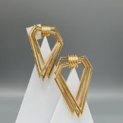 A PAIR OF GUCCI EARRINGS.
