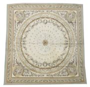 FINE SAVONNERIE DESIGN AUBUSSON CARPET.