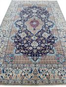 FINE PART SILK NAIN RUG.