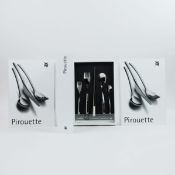 THREE PIROUETTE CUTLERY SETS BY RON ARAD FOR WMF GERMANY.