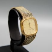 CLASSIC 1970'S GOLD OMEGA DE VILLE WRIST WATCH.