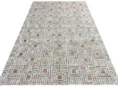 NATURAL BAMBOO AND JUTE CARPET.