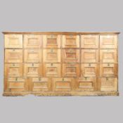 VICTORIAN PINE FILING CABINET.