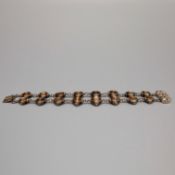 A SILVER AND MOTHER-OF-PEARL BRACELET.