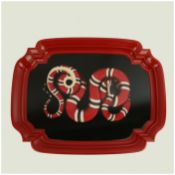 A LARGE GUCCI SNAKE TRAY.