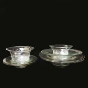 A COLLECTION OF VARIOUS GLASS BOWLS. (9).