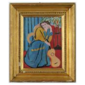 AFTER HENRI MATISSE. FEMME ASSISE ET GUITARE.