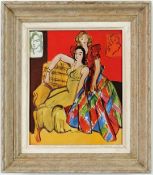 AFTER HENRI MATISSE. LA ROBE JAUNE ET LA ROBE ECOSSAISE.