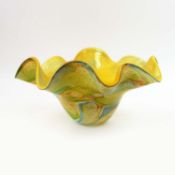 MURANO STYLE GLASS BOWL.