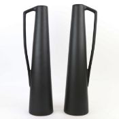 1960S DANISH STYE VASES, A PAIR.