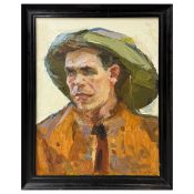 VIKTOR KOSHEVOI (UKRAINIAN, 1924-2006). PORTRAIT OF A MINER 1960s.