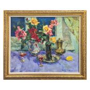 MIKHAIL ZHAROV (UKRAINIAN 21ST CENTURY). STILL LIFE WITH ROSES.