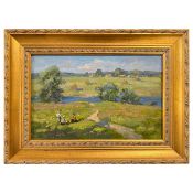 LÉONID MARKOV (RUSSIAN 1926-2002). WAY TO THE VILLAGE.