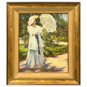 ALEXANDER AVERIN (RUSSIAN B. 1952). THE WHITE SUNSHADE.