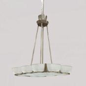 ATTRIBUTED TO BAROVIER AND TOSO CHANDELIER.