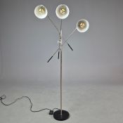 DESIGN WITHIN REACH TRI-ARM FLOOR LAMP.