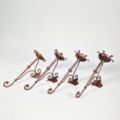 GUADARTE WALL LIGHTS, A SET OF 4.