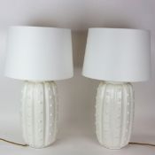 VAUGHAN HARTFORD TABLE LAMPS, A PAIR.