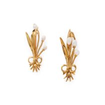 Cairncross of Perth: Two Scottish freshwater pearl 'Snowdrop' brooches