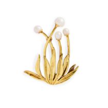 Cairncross of Perth: A Scottish freshwater pearl 'Asphodel' brooch