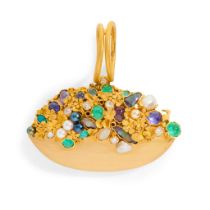 Peter Plöderl: A multi-gem giardinetto brooch/pendant
